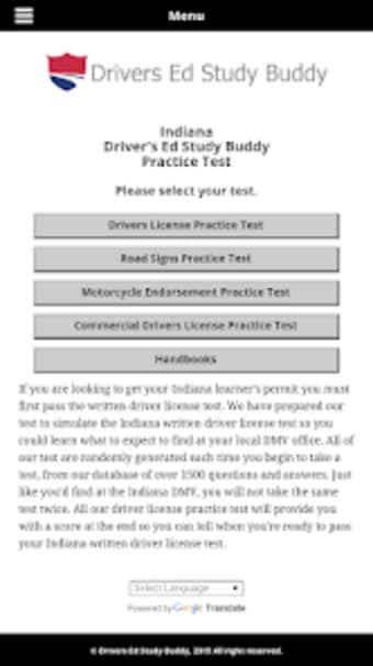 Indiana Driver License Test