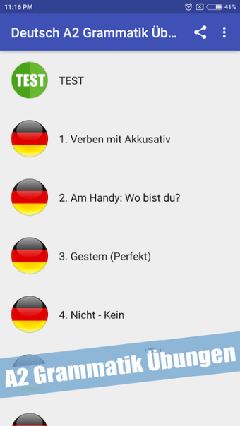 Learn German A2 Grammar Free
