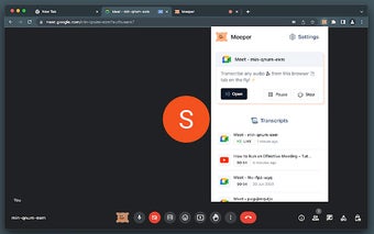 Meeper - transcribe & summarize Meets