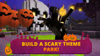 Scary Theme Park Craft: Spooky Horror Zombie Games