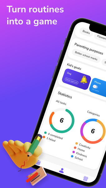 Levelty: Kids chores organizer