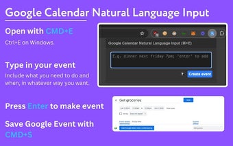 Google Calendar Natural Language Input