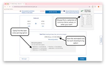 BA Avios Cost Calculator