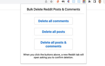 Bulk Delete Reddit Posts & Comments History