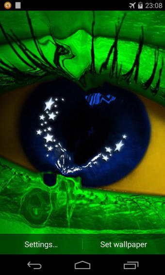 Flag of Brazil. Live Wallpaper