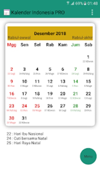Kalender Indonesia PRO