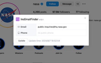 InsEmailFinder - Find email & phone of an IG account