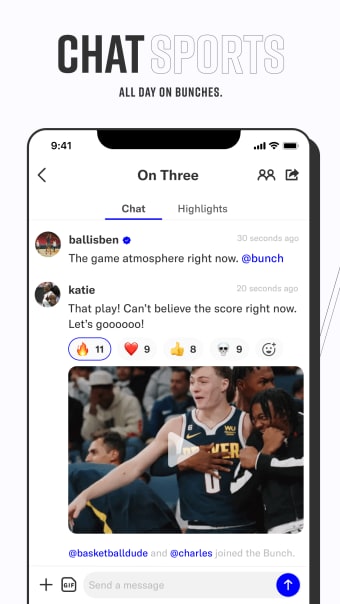 Bunches: Chat Sports
