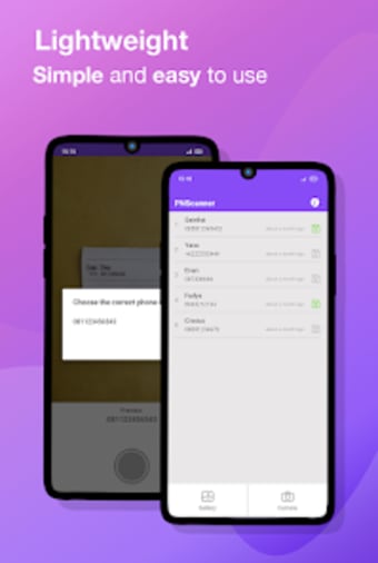 PNScanner - contacts  notes