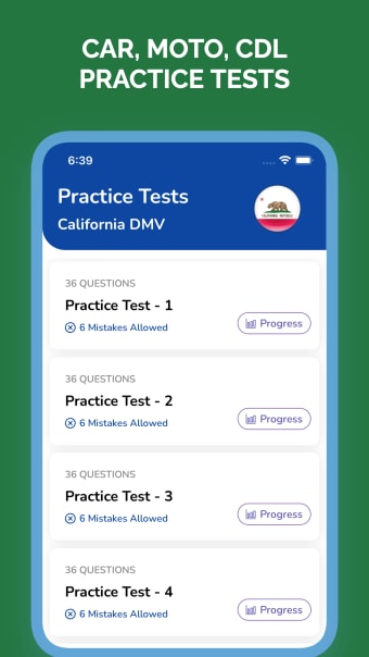 California CA DMV Permit Test