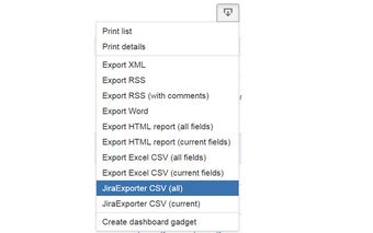 Jira CSV exporter