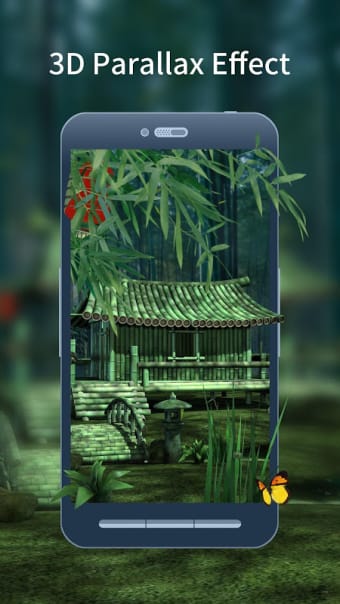 3D Bamboo House Live Wallpaper