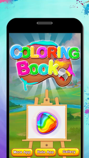 Vegetables Coloring Book & Drawing Book- Kids Game