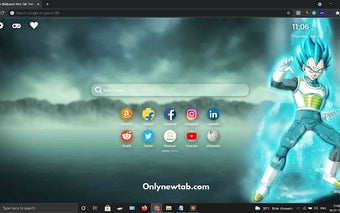 Vegeta Wallpaper New Tab Theme [Install]