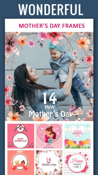 happy mother's day photo frames-photo collage app