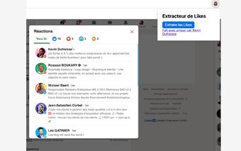 Extracteur de likes Linkedin