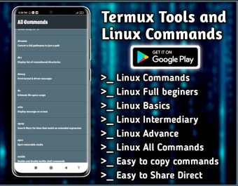 Termux Tools and Linux Command