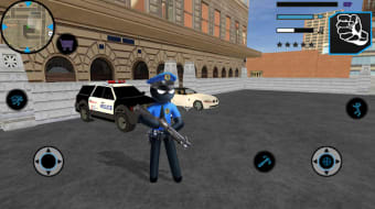 US Police Stickman Vegas Rope Hero City Gangster 2