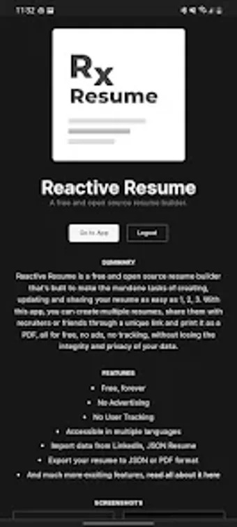 Reactive Resume