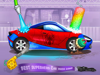 Kids Superhero Car Wash Games
