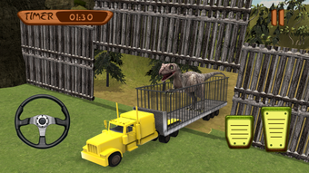 Angry Dinosaur Zoo Transport  Truck Drive games