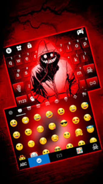 Creepy Red Smile Keyboard Theme