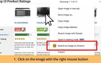 Search by image on Amazon