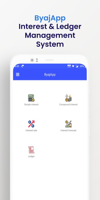 ByajApp: Byaj Calculator Interest  ledger