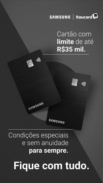Cartão Samsung Itaucard