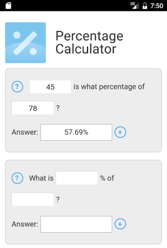 Percentage Calculator by MES