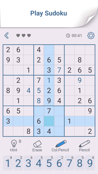 Sudoku Puzzle game Numbermath