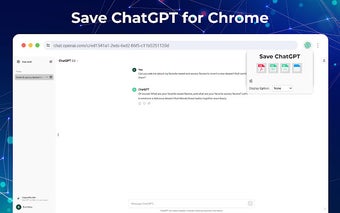 Save ChatGPT for Chrome