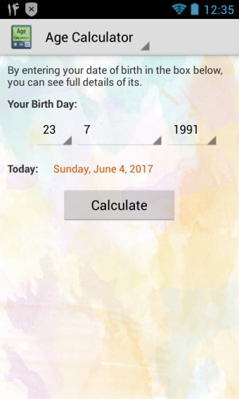 Age Calculator By Date Of Birth (Days, Months)