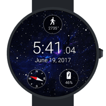Animated Starfield Watch Face