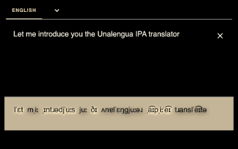 Unalengua IPA Translator