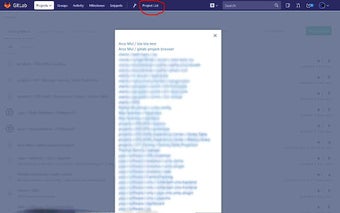 gitlab project browser