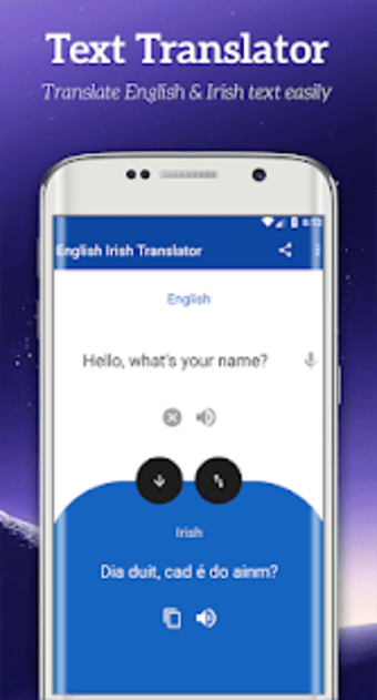 English Irish Translator - Text  Voice Translator