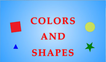 Colors and shapes for children