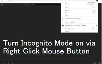 Incognito This Tab for Google Chrome™