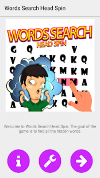 Words Search Head Spin