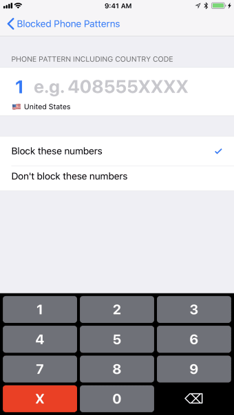 Phone Pattern Blocker