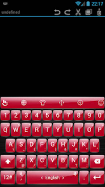 Keyboard Theme Metal Red