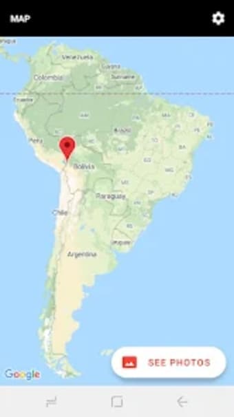 South America Photo Map