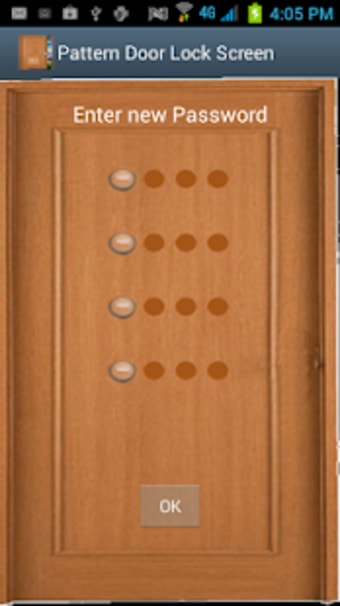 Pattern Door Lock Screen