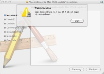 Gecombineerde Mac OS X 10.5.8 update
