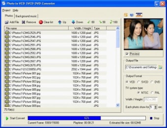 Photo to VCD SVCD DVD Converter