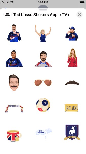 Ted Lasso Stickers Apple TV