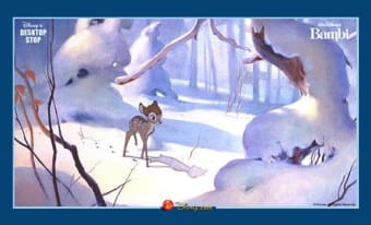 Wallpaper Bambi im Schnee