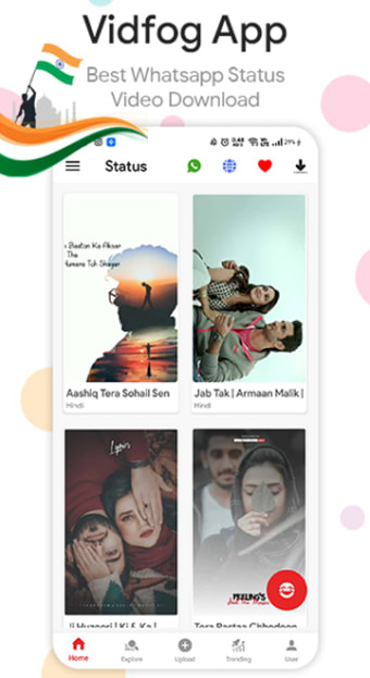 Full Screen Video Status - VidFog for Whatsapp