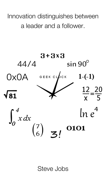 Analog Geek Clock
